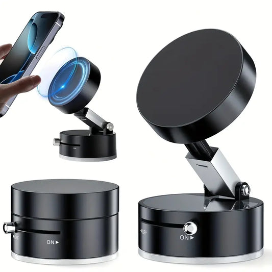 Suport auto magnetic pentru Telefon cu dubla utilizare acasa si masina rotund